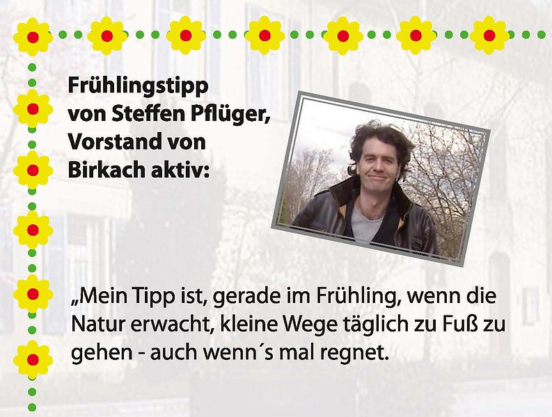 fit und gesund mitten im Frühling